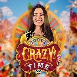 Crazy Time logo – Live Casino by Evolution at Lucky Block Casino
