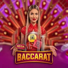 Mega Baccarat logo – Live Casino by Pragmatic Play at Lucky Block Casino